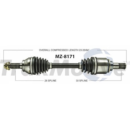 Surtrack Axle Cv Axle Shaft, Mz-8171 MZ-8171